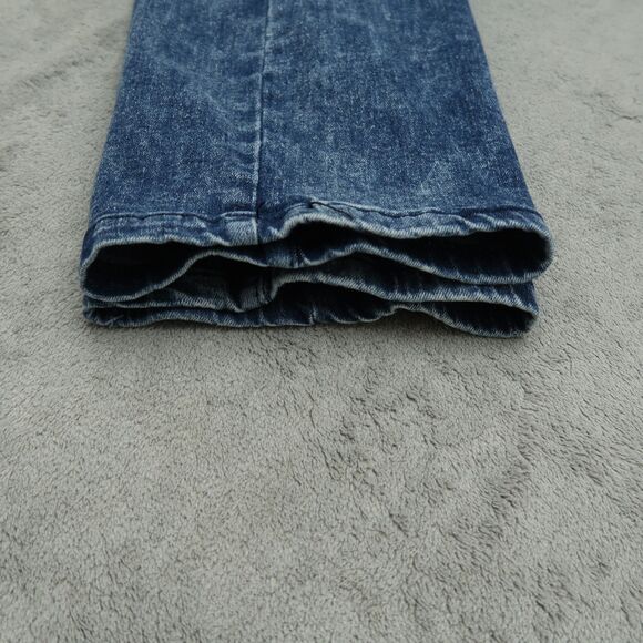 Mecca Moto Jeans Men's 40X32 Blue Stretch Fit Denim Zip Fly Acid Wash New NWT - Picture 8 of 13